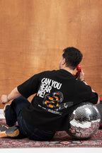Black Boxy-TEE "CAN YOU HEAR ME"