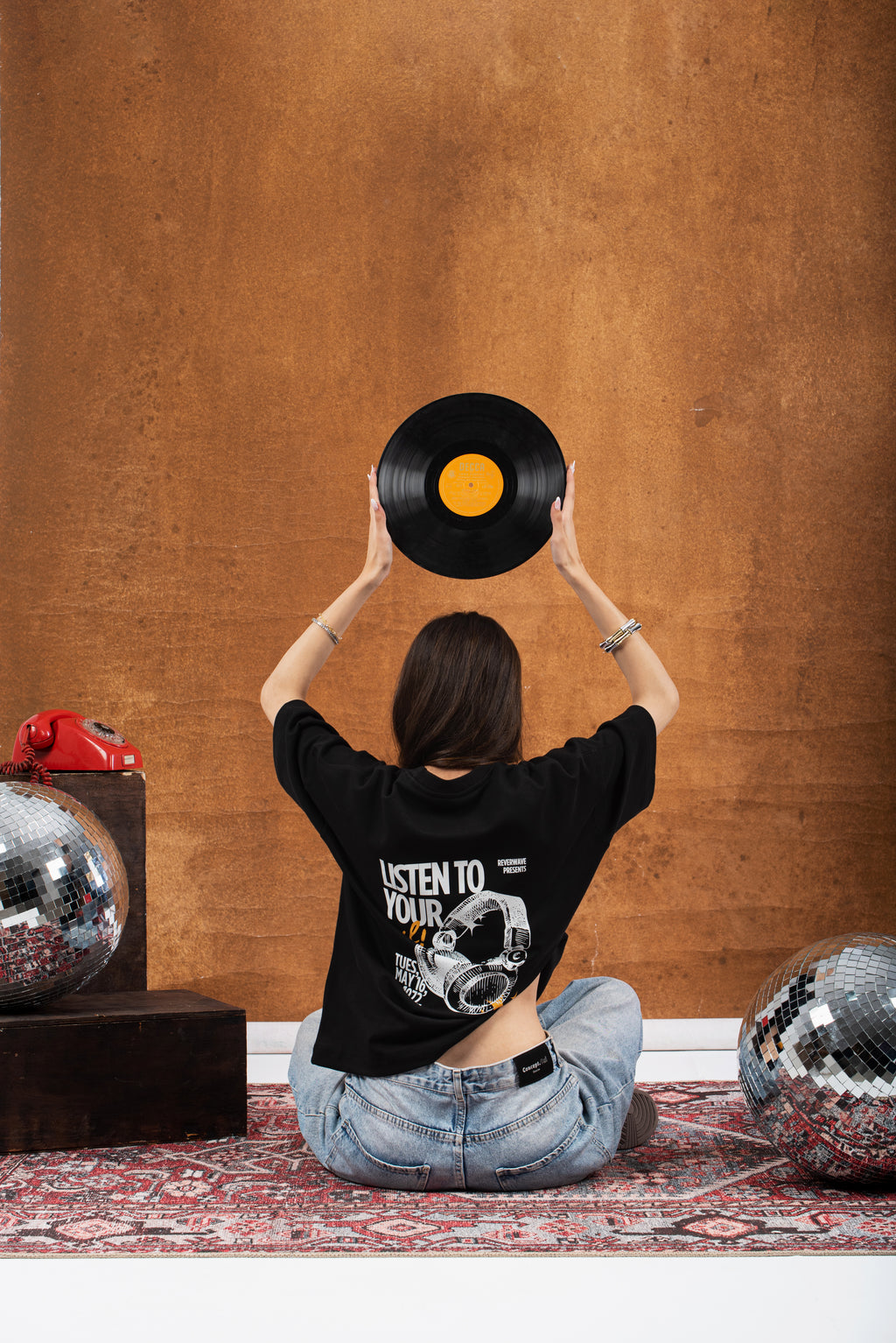 RW BLACK BOXY-T HEADPHONES PRINT