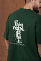 Green Boxy-TEE "THINK RETRO"