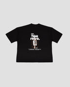 Black Boxy-TEE "THINK RETRO"