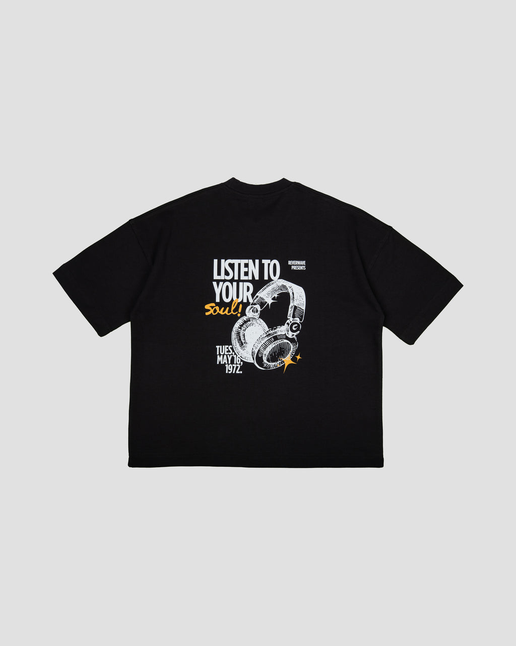 Black Boxy-TEE "LISTEN TO YOUR SOUL"