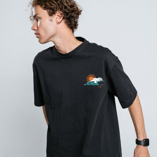 Boxy Tee in Black